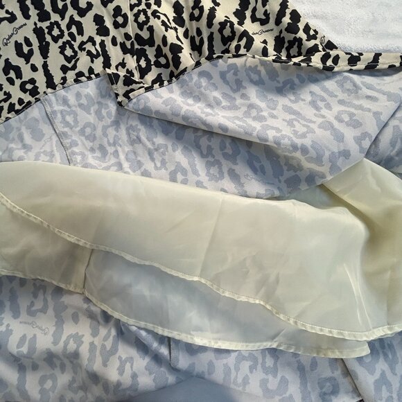 Rodeo Crowns Women’s Animal Print Flared Skirt Medium Beige/Black Knee Length - Picture 6 of 9